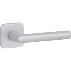 Karwei deurkruk set Greece vierkant rozet ANOX aluminium mat