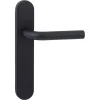 Karwei deurkruk set Henry ovaal blind schild zwart RVS