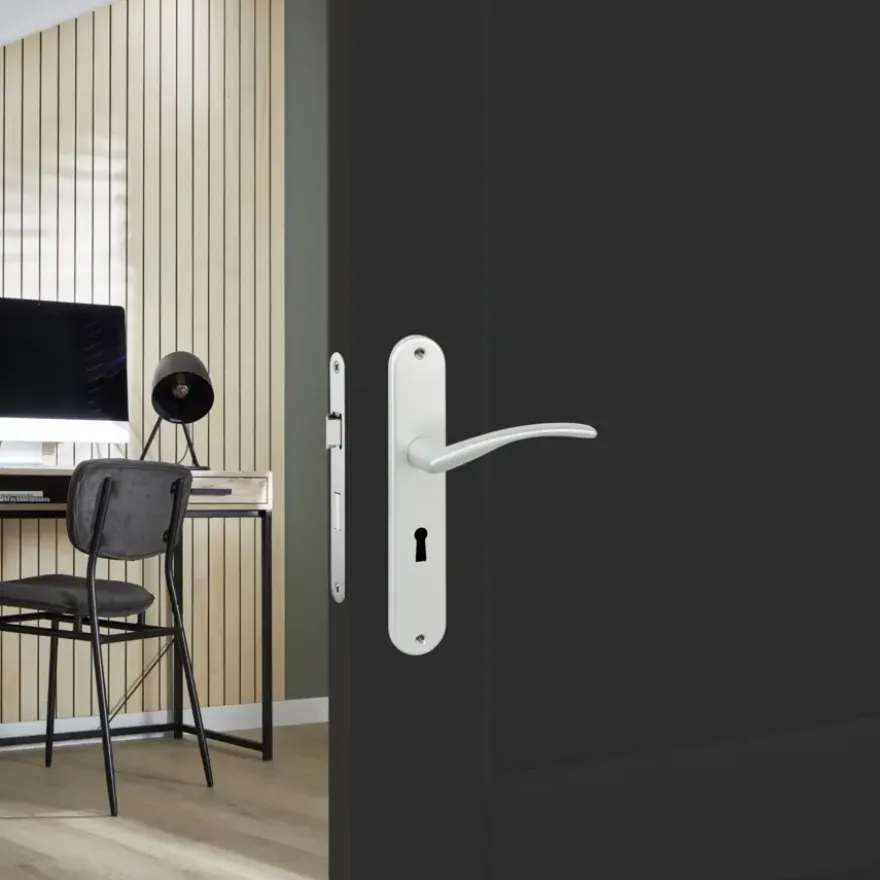 KARWEI deurkrukset Italie langschild sleutel 56mm ANOX (mat aluminium)