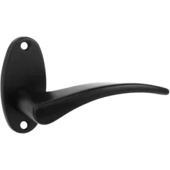 Karwei deurkruk set Jules patent schild zwart aluminium