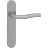 Karwei deurkruk set Kevin ovaal blind schild RVS