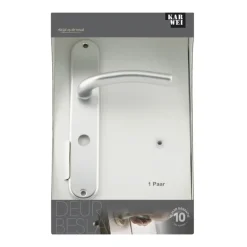 KARWEI deurkrukset Renato langschild vrij-bezet 63/8mm aluminium