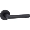 Karwei deurkruk set Roberto rond rozet zwart aluminium