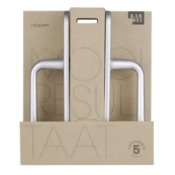Karwei deurkruk set Spanje ovaal schild sleutelgat 56 mm ANOX aluminium mat