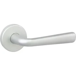 Karwei deurkruk set Spanje rond rozet ANOX aluminium mat