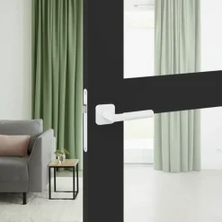 Karwei deurkruk set Stefano vierkant rozet wit aluminium