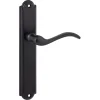 Karwei deurkruk set Tiago ovaal blind schild oud bruin messing