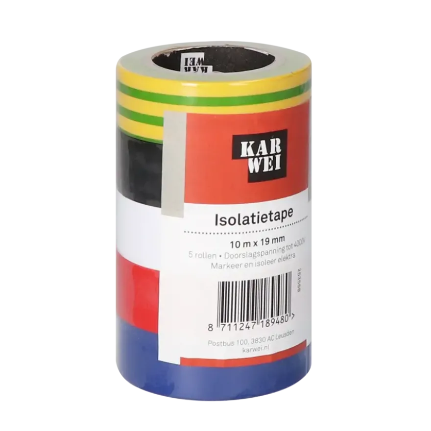KARWEI elektrische isolatietape 10 m x 19 mm (5 stuks)