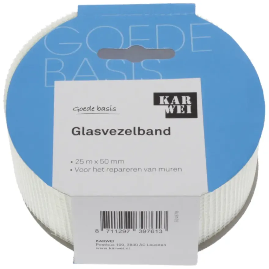 KARWEI glasvezelband 10mx50mm wit