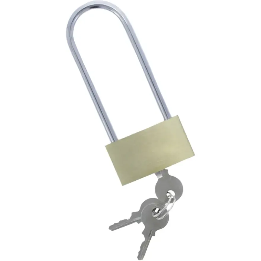 KARWEI Hangslot messing 40 mm met lange beugel