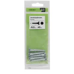 KARWEI houtdraadbout M6x40 mm 5 stuks