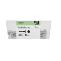 KARWEI houtdraadbout M8x80 mm 15 stuks