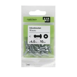 KARWEI inbusbout M4x10 mm 15 stuks