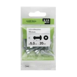 KARWEI inbusbout M5x20 mm 15 stuks
