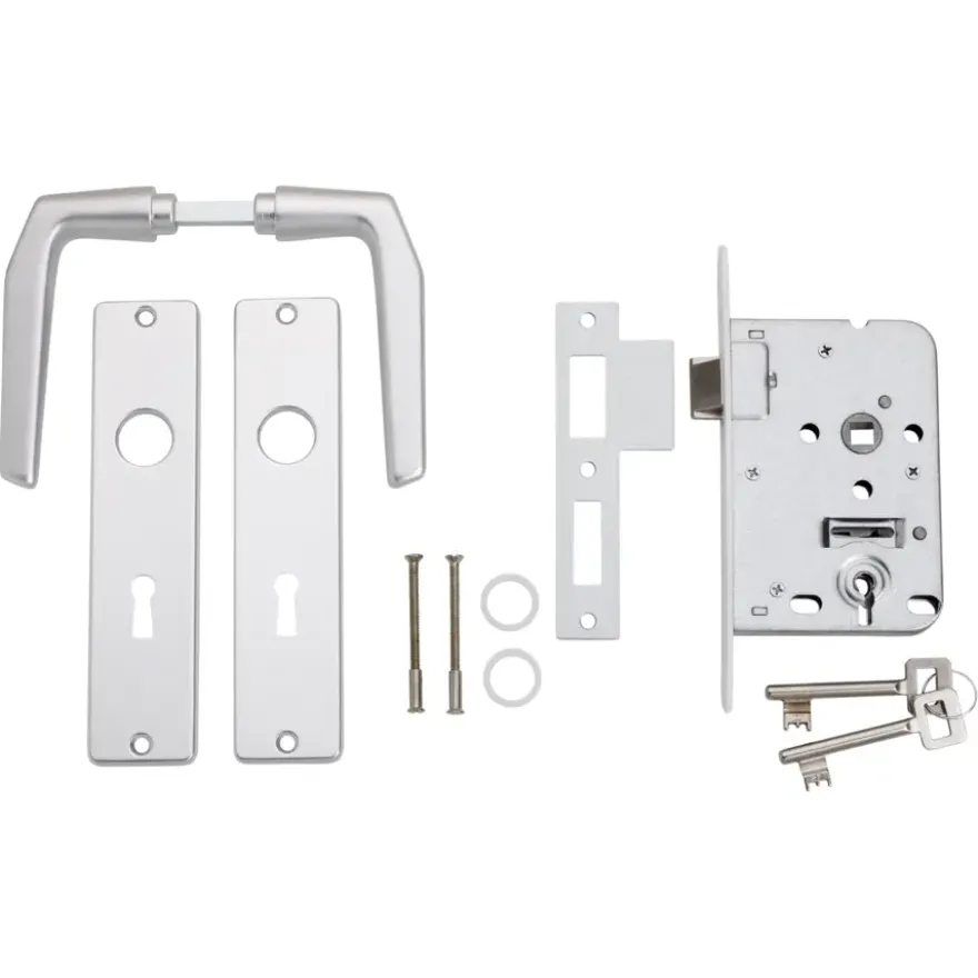 KARWEI insteekslot dag/nachtslot compleet met deurschild Doorn 50mm PC 56mm