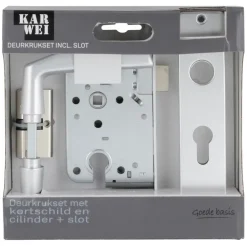 KARWEI insteekslot set compleet cilinder en deurschild Doorn 50mm