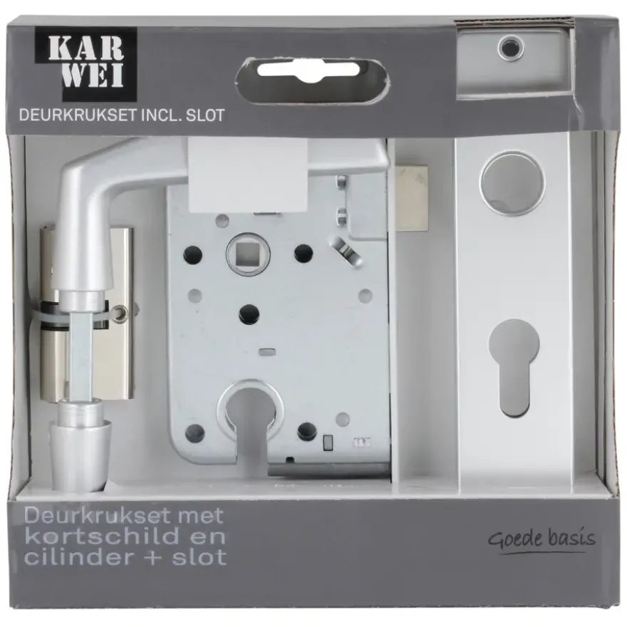KARWEI insteekslot set compleet cilinder en deurschild Doorn 50mm