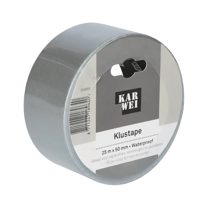 KARWEI klus- en reparatietape grijs 25 m x 50 mm