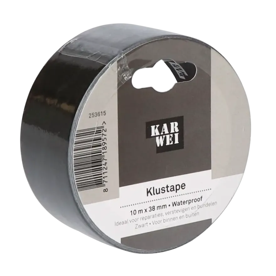 KARWEI klus- en reparatietape zwart 10 m x 38 mm
