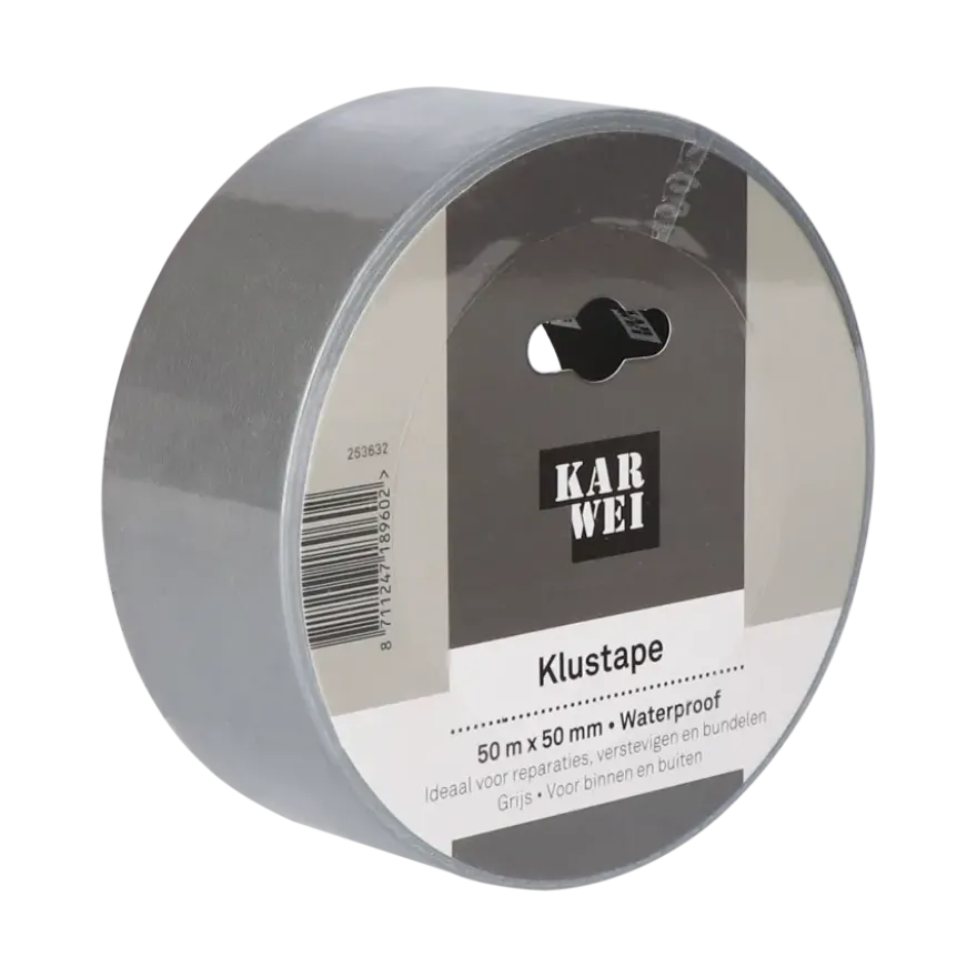KARWEI klus- en reparatietape grijs 50 m x 50 mm