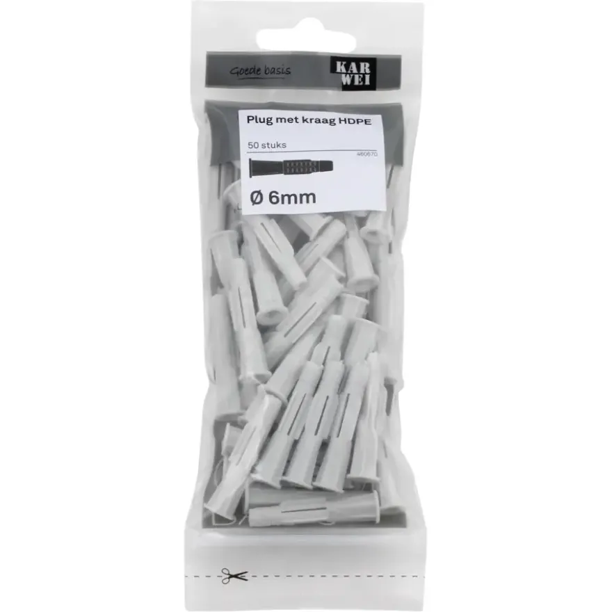 KARWEI kraagplug 6x36mm 50ST