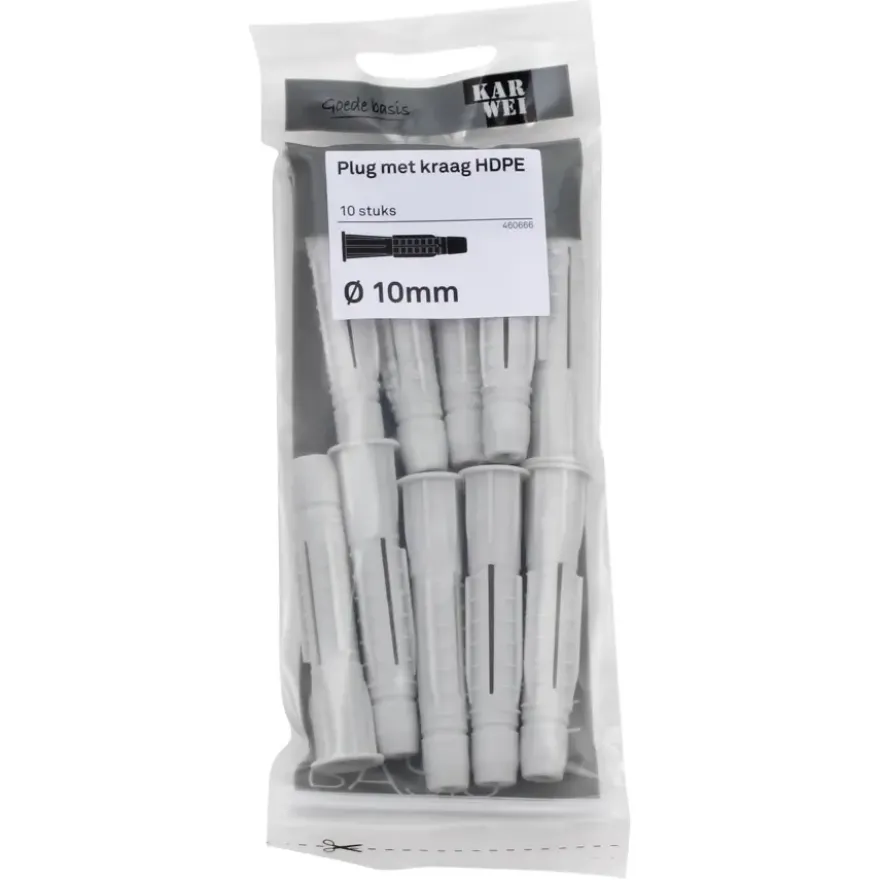 KARWEI kraagplug 10x60mm 10ST