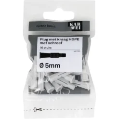 KARWEI kraagplug 5x30mm + uni 3,5x45mm 16ST