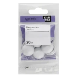 KARWEI magneetje wit 20 mm (10 stuks)