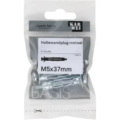 KARWEI Metalen hollewandplug M5x37mm 4ST