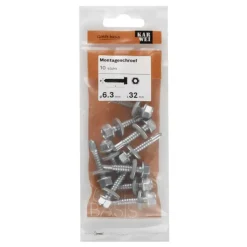 KARWEI montageschroef 6,3x32 mm (10 stuks)