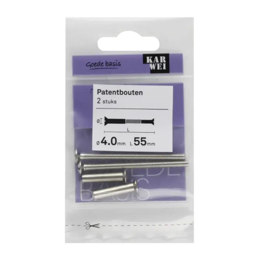 KARWEI patentbout M4x55 mm 2 stuks