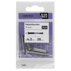 KARWEI patentbout rvs M4x38 mm 2 stuks