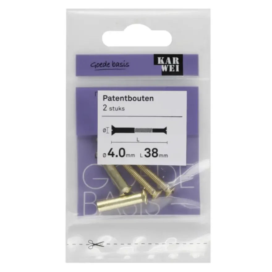 KARWEI patentbout 4x38 mm (2 stuks)