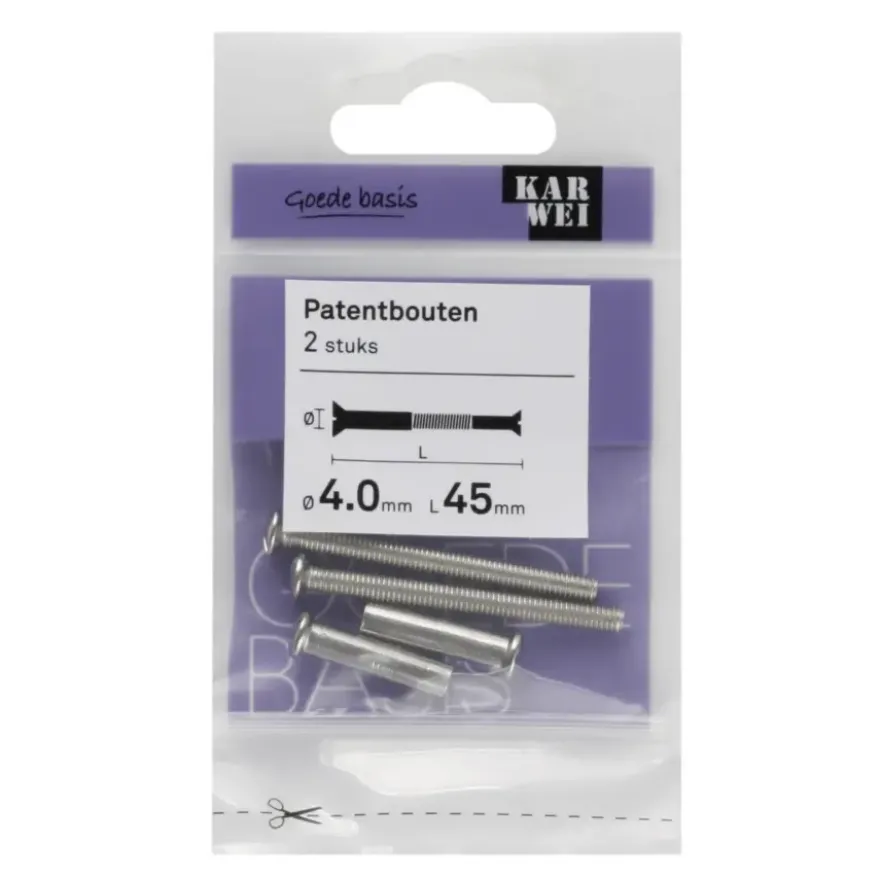 KARWEI patentbout 4x45 mm (2 stuks)