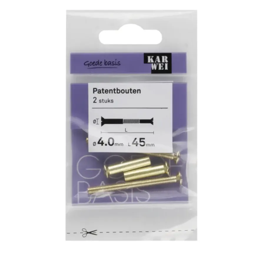 KARWEI patentbout 4x45 mm (2 stuks)