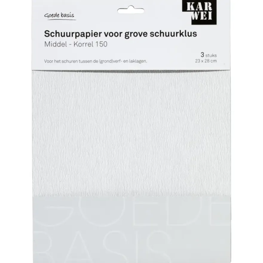 KARWEI schuurpapier grove schuurklus middel K150