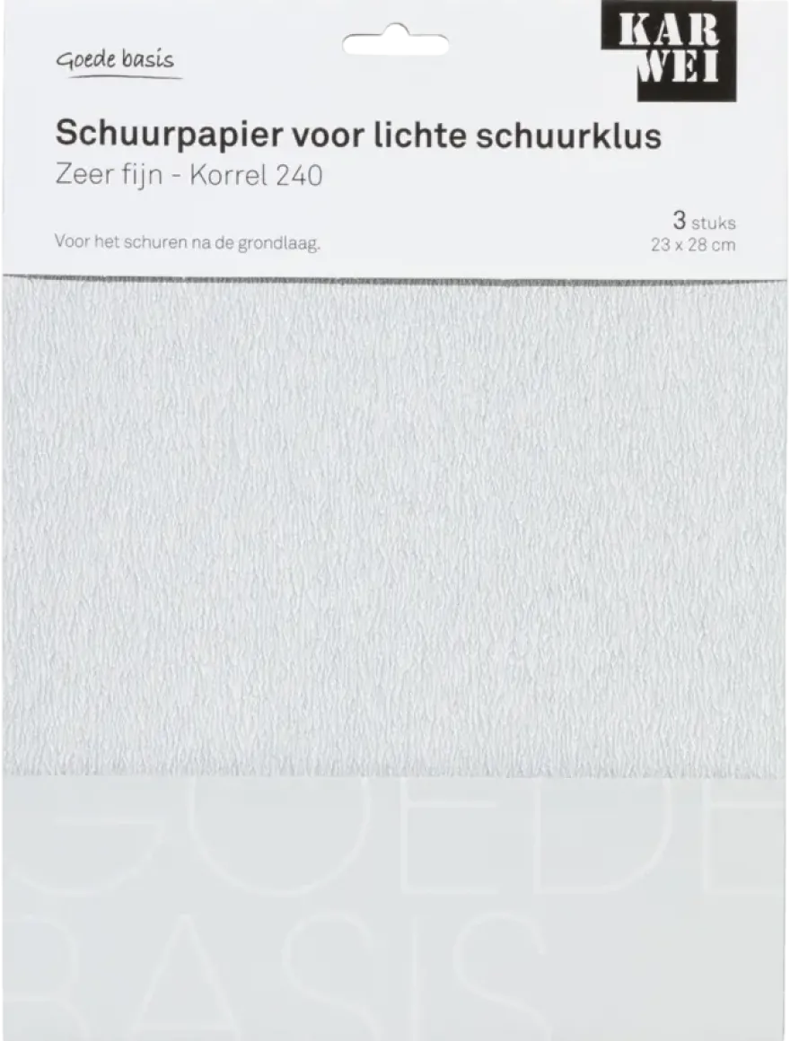 KARWEI schuurpapier lichte schuurklus zeer fijn K240