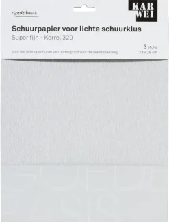 KARWEI schuurpapier lichte schuurklus super fijn K320