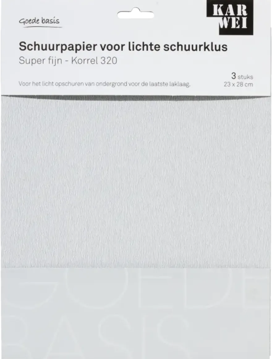 KARWEI schuurpapier lichte schuurklus super fijn K320