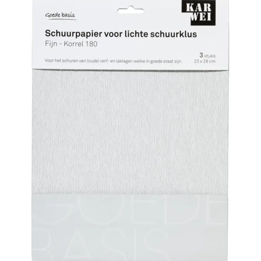 KARWEI schuurpapier lichte schuurklus fijn K180