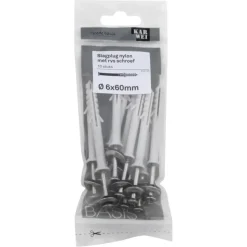 KARWEI slagplug 6x60mm/ 3,7x65mm RVS 10ST