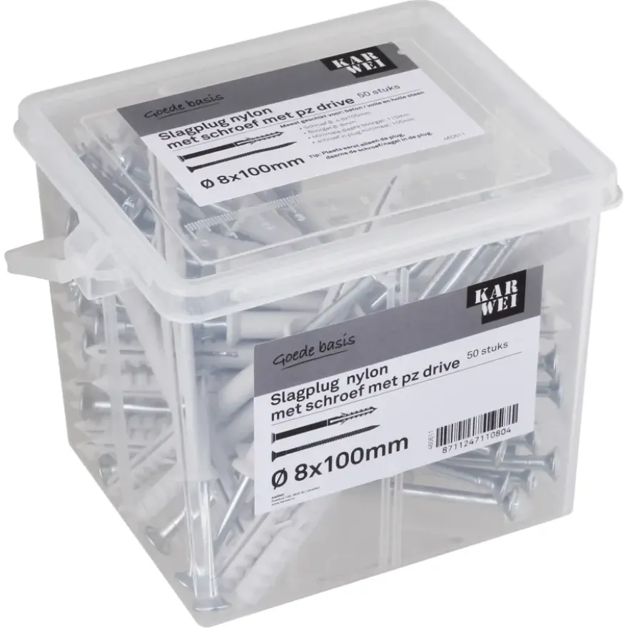 KARWEI slagplug 8x100mm / 4,8x105mm 50ST