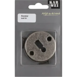 KARWEI sleutel rozet rond tin look (messing)
