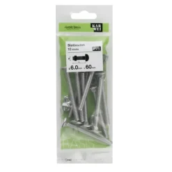 KARWEI slotbout rvs 6x60 mm (10 stuks)