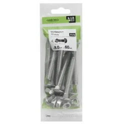 KARWEI slotbout rvs 8x60 mm (10 stuks)