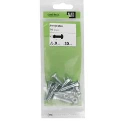 KARWEI slotbout verzinkt 5x30 mm (10 stuks)
