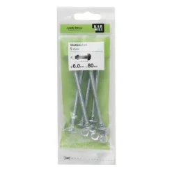 KARWEI slotbout verzinkt 6x80 mm (5 stuks)