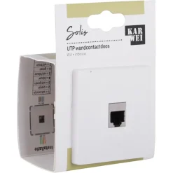 KARWEI Solis Wandcontactdoos UTP Wit