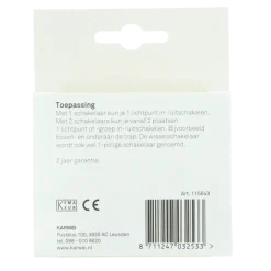 KARWEI Solis wisselschakelaar wit