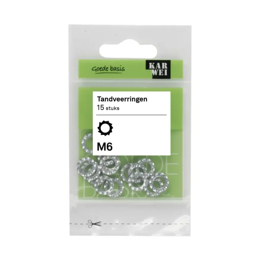 KARWEI tandveerring M6 (15 stuks)